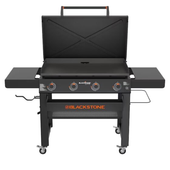 Blackstone Blackstone 36 in Culinary Omnivore Griddle with Hood 4-Burner Propane Flat Top Griddle
