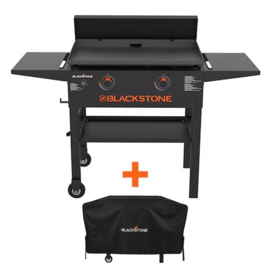 Blackstone Blackstone 28" Griddle and Cover Bundle 2-Burner Propane Flat Top Griddle