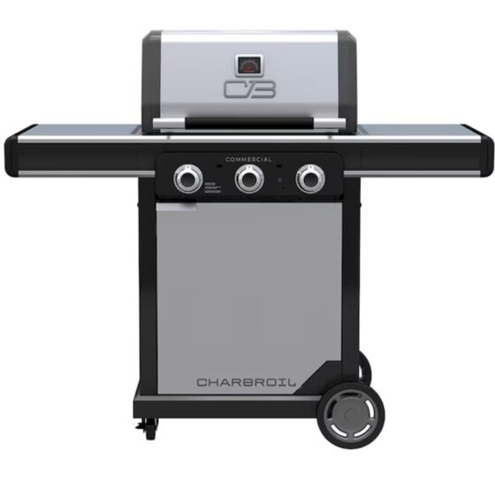 Char-Broil Char-Broil Commercial Series Grill and Griddle Combo Stainless Steel 3-Burner Propane and Natural Gas Infrared Gas Barbecue
