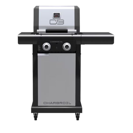 Char-Broil Char-Broil Commercial Series 2-Burner Grill and Griddle Combo in Stainless Steel
