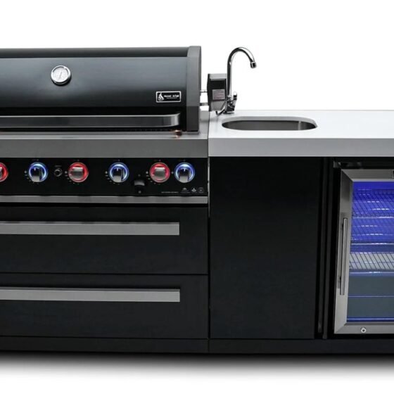 Mont Alpi Mont Alpi 805 Black Stainless Steel Island with Beverage Centre