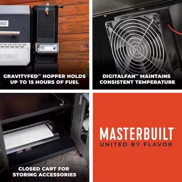 Masterbuilt Masterbuilt 1150 Gravity Fed Charcoal Barbecue and Smoker