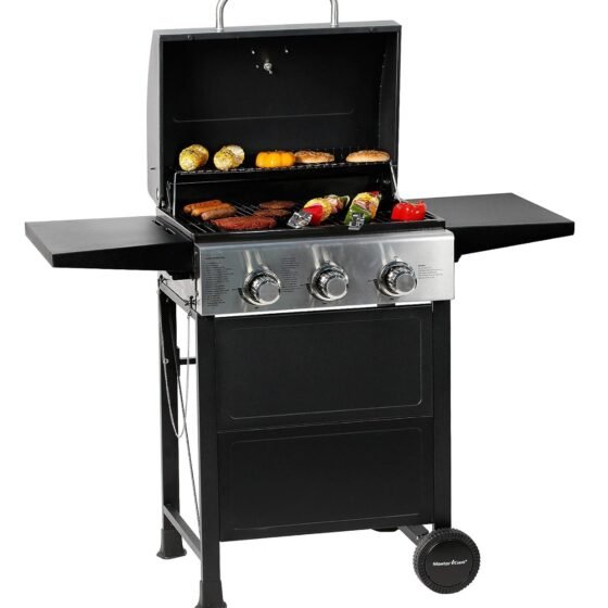 Master Cook Master Cook 3 Burner BBQ Propane Gas Barbecue