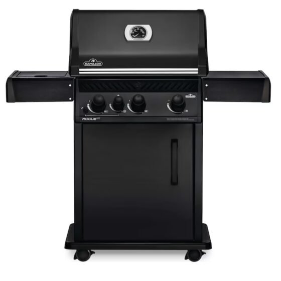 Napoleon Napoleon Rogue XT 425 Matte Black 3-Burner Propane Gas Barbecue with 1 Side Burner with Integrated Smoker Box