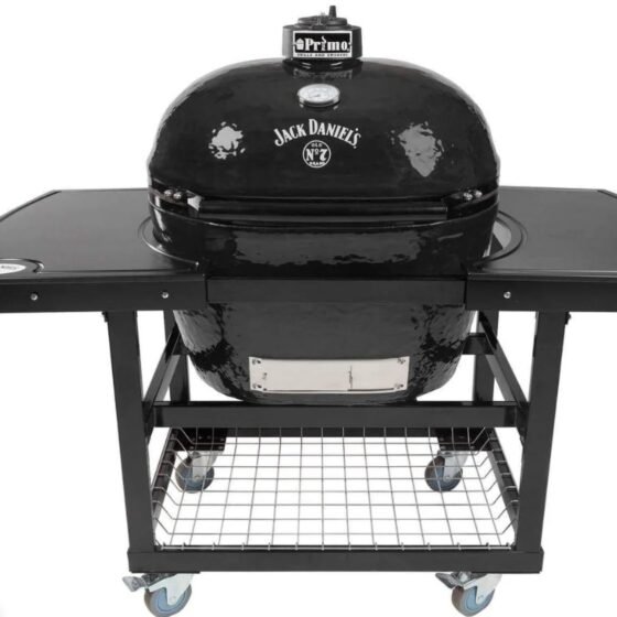 Primo Primo CXLHJ Jack Daniel's Edition Extra Large Oval Ceramic Charcoal Kamado Grill on Cart