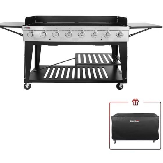 Royal Gourmet Royal Gourmet Black 8-Burner Propane Gas Barbecue