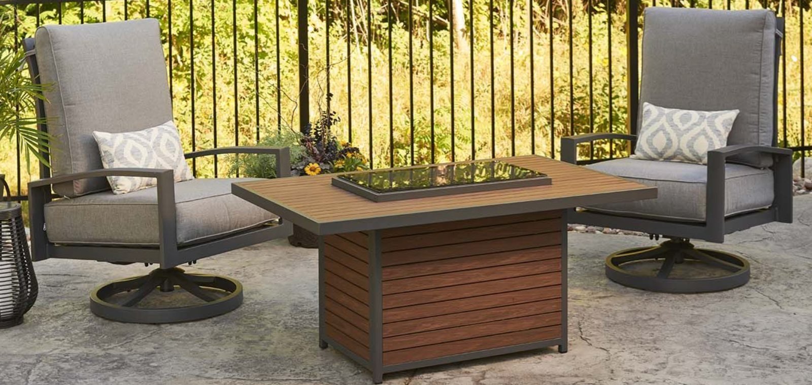 The Outdoor GreatRoom Company The Outdoor GreatRoom Company KW-1224-19-K Kenwood Gas Fire Pit Table